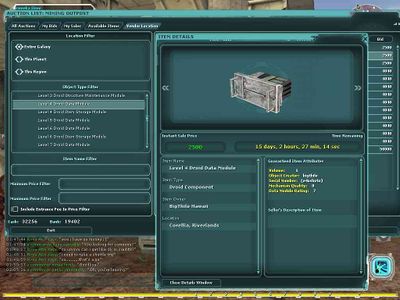 Level 4 Droid Data Module (Schematic) - SWGANH Wiki