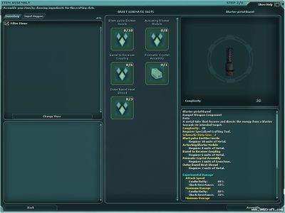 Blaster-pistol Barrel (Schematic) - SWGANH Wiki